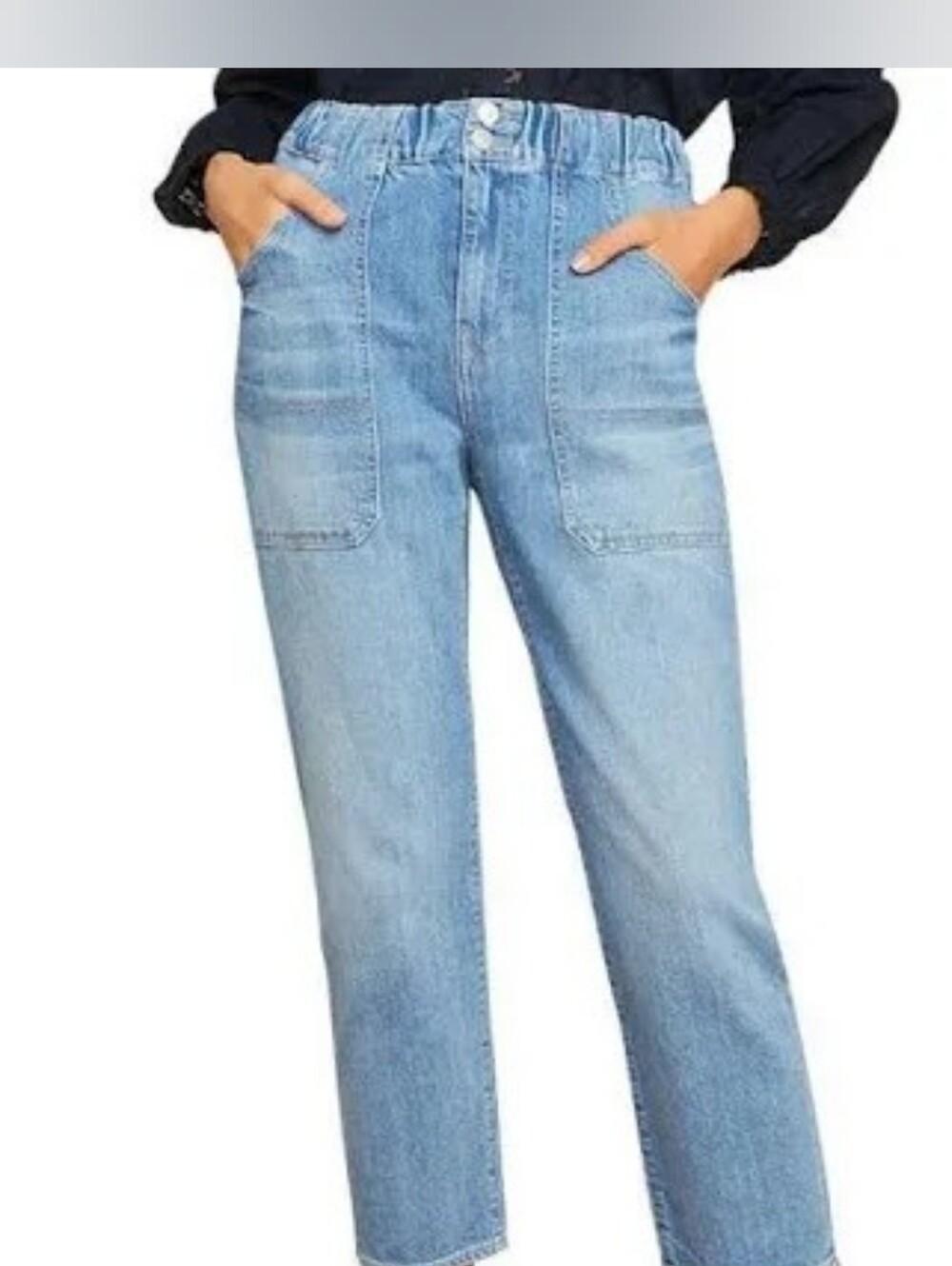 Veronica Beard Arya Straight High-Rise Jeans Nova Wash 25